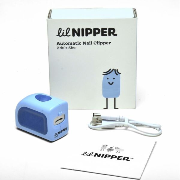 Lil Nipper Electric Fingernail Clipper, Safety Fingernail Trimmer Adults, Teens, Elderly. Nail Clippers for Seniors and Caregivers. Low Mobility Aid Nail Cutter. Safe, Effortless, Quality.