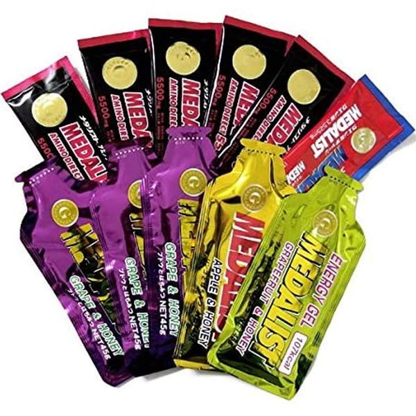 MEDALIST Marathon Set, 5 Energy Gels, 5 Amino Direct, 1 Citric Acid Charge