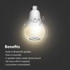 Feit Electric LED Light Bulb with Bluetooth Speaker 800 Lumens 3000K White