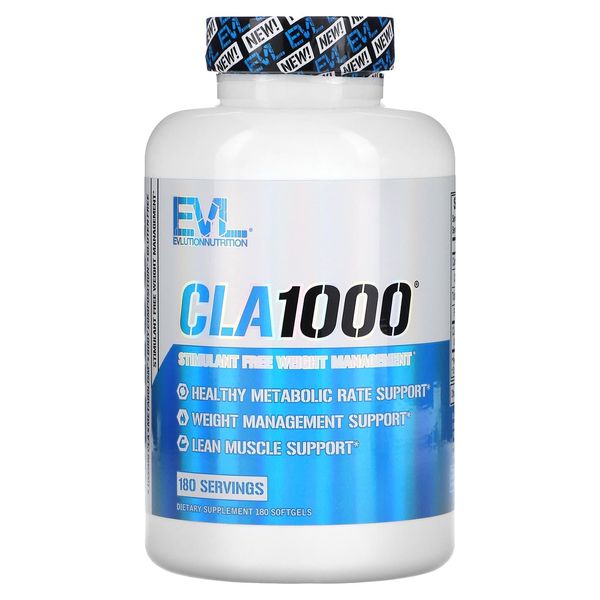 EVLution Nutrition EVLution Nutrition CLA1000 Stimulant-Free Weight Management Softgel 180 Tablets