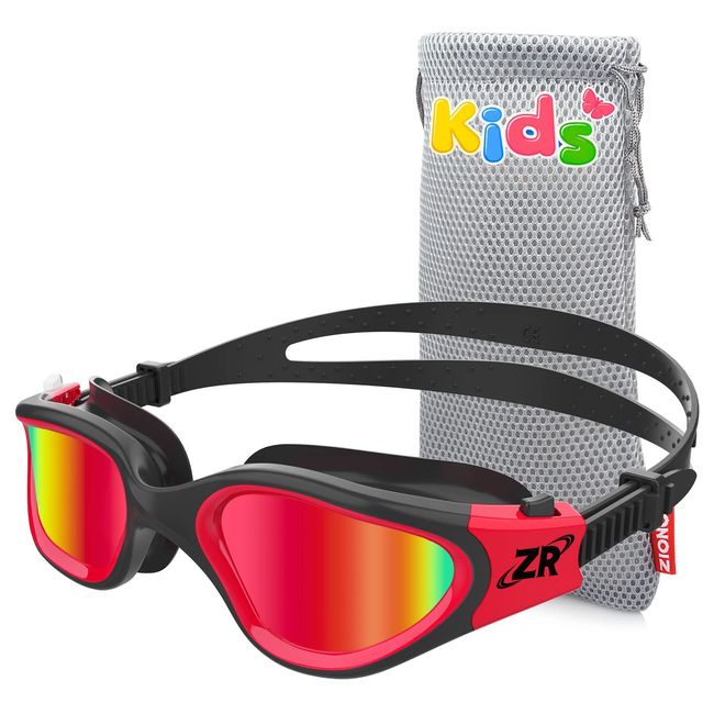 ZIONOR Schwimmbrille Kinder, G1MINI Polarisiert Komfortabel Kinder Schwimmbrille, Anti Nebel UV-Schutz Schwimmbrille für Mädchen und Jungen (Jahre 3-14)