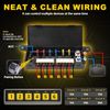 6 Gang Wireless Switch Panel Box For LED Light Bar Power Circuit Remote Control