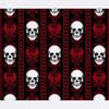 CafePress Baroque Skull Stripe Pattern Red Mousepad Non-slip Rubber Gaming Mousepad