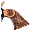 Fits Heritage Rough Rider Grips ~ .22 Model ~ Walnut Carved Eagle Checker