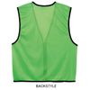 Print Star Men's Zip Up Mesh Bib with Zipper, Black