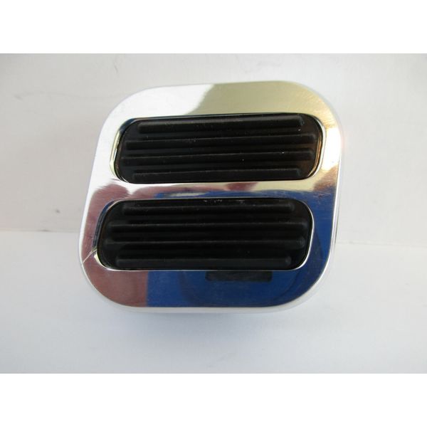 DIMMER SWITCH PAD POLISHED BILLET ALUMINUM COVER WITH RUBBER INSERTS #8514