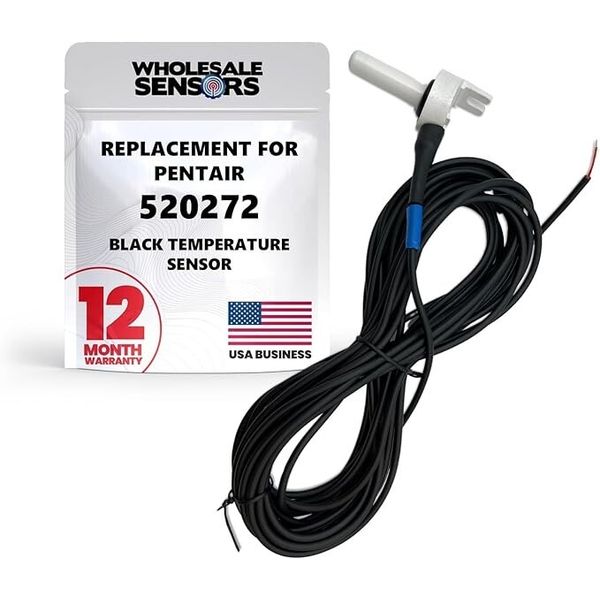 Pentair 520272 Black 20' cable Replacement Temperature Sensor 12 Month Warranty