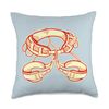 Rock climbing harness Sport climber Throw Pillow
