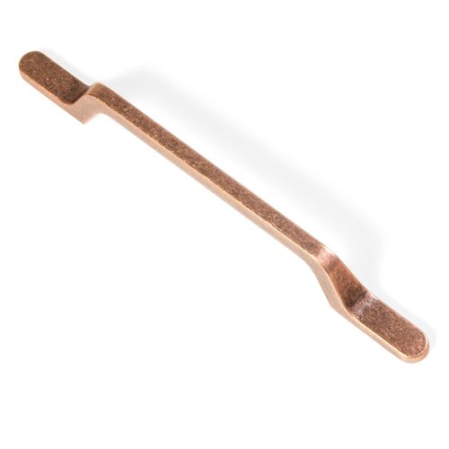 Goo-Ki 6 Pack 5.04"(128mm) c-c Kitchen Cabinet Hardware Antique Copper Drawer Pulls - Retro Bar Handle for Dresser Cupboard, Red Bronze Pull for Bathroom Closet Wardrobe, 1751AC-128