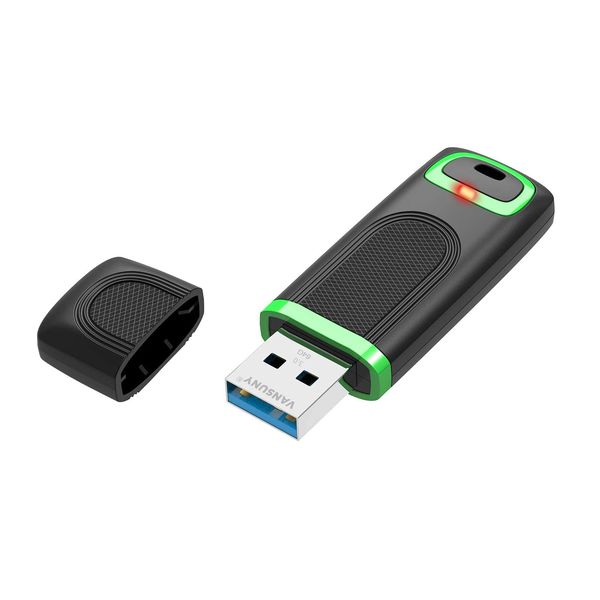 Vansuny 64GB USB 3.0 Ultra Fast Data Transfer High Capacity Flash Drive Flash Memory Cap (Green)