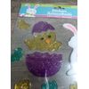 NEW Happy Easter, Bunny and Chick  CUTE Window Gel Clings Decorations 17 pcs
