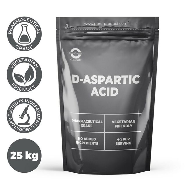 25KG PURE D-ASPARTIC ACID POWDER  BULK PACK