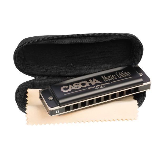 Master Edition Blues Harmonica in G (incl. soft case and cleaning cloth)