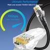 Lysymixs Cat6 Ethernet Patch Cable 6 ft (10 Pack), Cat6 Patch Cable for Data Centers, Cat 6 Patch Cable 10G, Network Patch Cables for Home and Enterprise Network -Black