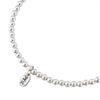 Trink Initial 'R' Letter Charm Sterling Silver Beaded Bracelet