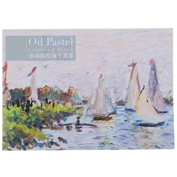 Atyhao Oil Pastel Pad, A4 20 Sheets Oil Pastel Paper Pad for Oil Pastel Painting 210 x 297mm