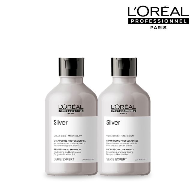 [Ash Color Care/Complementary Color Shampoo] Seri Expert Silver Shampoo 300ML + Shampoo 300ML Duo Set