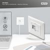 DIGITUS Junction Box for Keystone Module - 2 Port - Straight Outlet - For Multimedia Keystone Modules - White