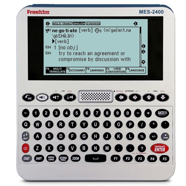 Franklin MES-2400 Digital Talking Dictionary, Multi-Language Translator, Talking Phrase Book & More