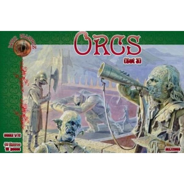 PLASTIC MODEL KIT ORCS SET 3 1/72 ALLIANCE 72003