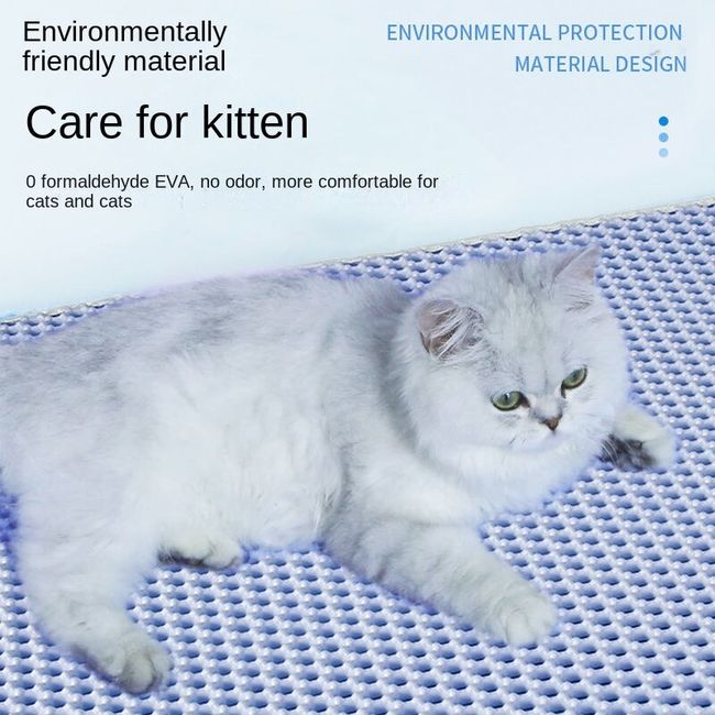 Cat Litter Mat Breathable Anti-flaking Absorbent Deodorant Cat