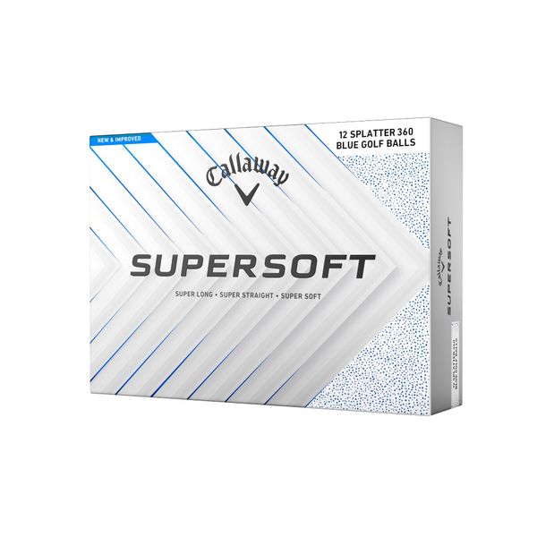 Callaway Golf Supersoft Golf Ball 2025, Splatter Blue