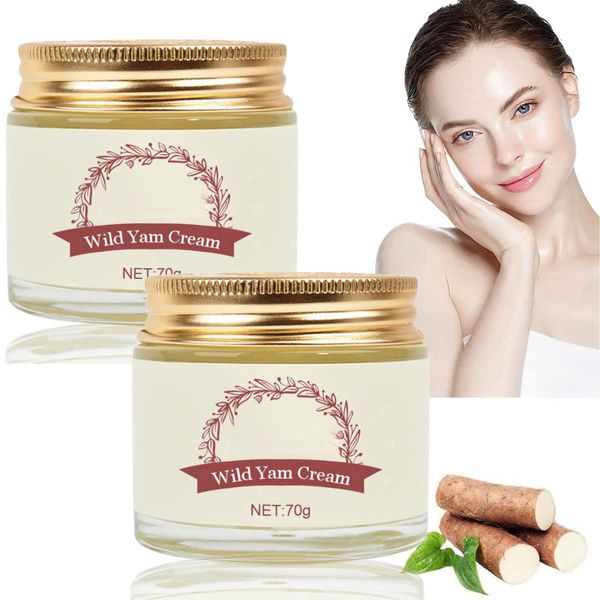 2pcs Wild Yam Cream,An-Nas Wild Yam Cream for Hor-Mone Balance,Women'S Wild Yam Cream,Wild Yam Root Cream for Women,Anti Wrinkle Wild Yam Cream,Anna'S Wild Yam Cream to Anti Aging,Skin Care,Face Cream