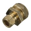 15mm x 8mm Brass Compression Reducing Coupling - Bag of 5