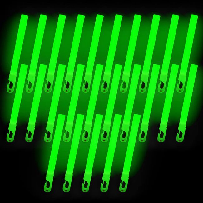 25pcs Green Lumica Large Flash (Conventional Type) Commercial Bulk Concert Live Event Penlight Chemical Light Festival Summer Vacation