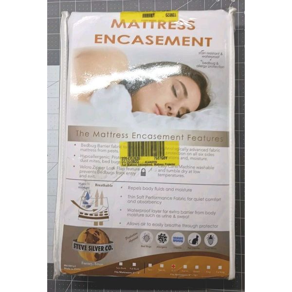 Full Mattress Encasement By Steve Silver Co. Mattress Protector For Full Size