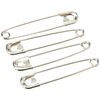 MILWARD Safety Pins, Silver, 40mm, 12 Pieces