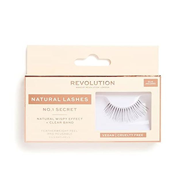 Makeup Revolution Natural Lashes No.1 Secret Natural False Eyelashes