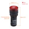 uxcell Red Indicator Light with Buzzer AC/DC 12V, 22mm Panel Mount Flashing Alarm, for Electrical Control Panel, HVAC, DIY Projects