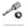 sourcing map Quick-Change Nut Driver Bit, 1/4" Hex Shank 10mm Magnetic Nut Setter Drill Bits, 1.89" Length, Metric