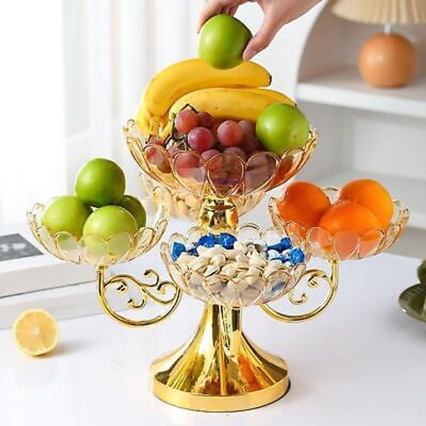 Rotating Snack Serving Tray Dried Fruit Organizer Plate for Restaurant Party