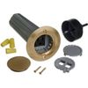 Thomas & Betts E971FBDI-2 Drop in Floor Box Kit with Solid Brass Cover, 12 CUIN Capacity, Metallic