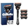 Gillette ProGlide Men's Razor with Flexball Technology + 3 Razor Blade Refills with Precision Trimmer, 5 Anti-Friction Blades