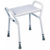 Shower Stool Adjustable Height Sturdy Integral Side Handles Simple To Clean