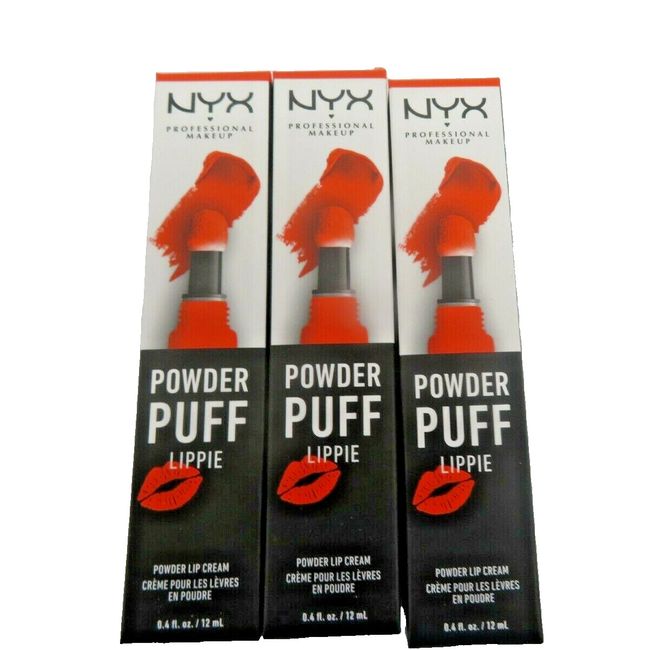 Lot Of (3) NYX Professional Makeup Powder Puff Lippie PUPPY LOVE