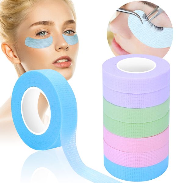 Grevosea 8 Rolle Wimpern Tape lash tape eyeliner tape Wimpern Verlängerung Band tape Wimpernband Wimpernverlängerung Zubehör für Versorgung Auge Wimpern Werkzeuge 9m/10 Yard Jede Rolle