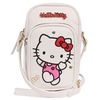 Hello Kitty sachet, small handbag with adjustable strap, mini handbag, white 18x6x12 cm