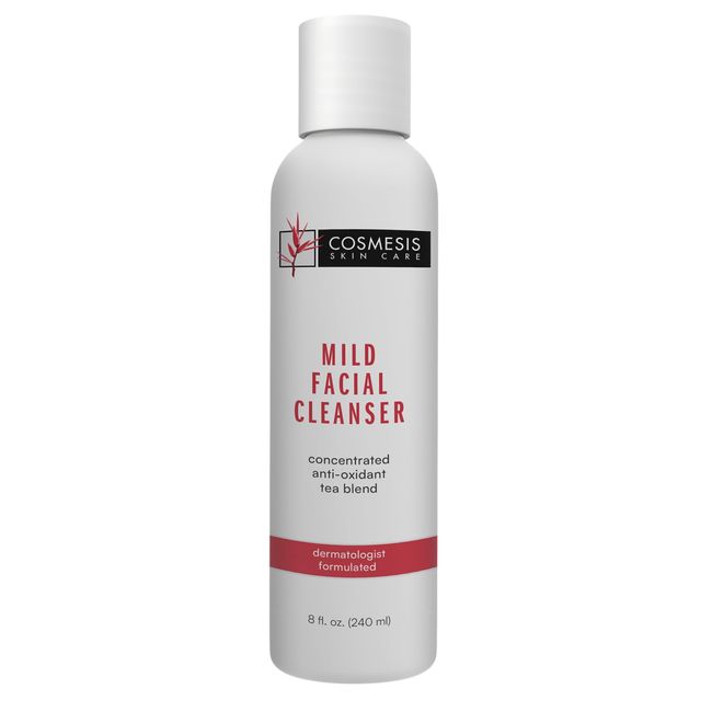 Cosmesis Mild Facial Cleanser - 8 fl oz Gentle Daily Cleanser for Refreshed Skin with Plant-based Ingredients for All Skin Types.