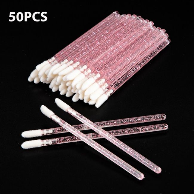 Disposable Cosmetic Lip Brush Lipstick Glossy Wands Pen Cleaner Applicator Eyeshadow Gloss Makeup Tool 500/50pcs