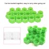 JoyGlow Hexagonal Ink Cups for Tattooing, Multiple Color Hive/Honeycomb Caps for Tattoo Artists, Pack of 200 (Green)