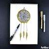 Artline Ek993 Mettalic Calligraphy Pen - Silver