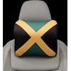 Jamaica Flag Headrest Neck Support Pillow with Memory Foam (2 Pack)