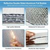 Bubble FOIL REFLECTIVE Insulation Radiant Barrier 4ft x 75ft R7 Flame Resistant