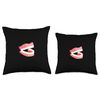 False Teeth Dentures Funny Dentist Prosthodontist Throw Pillow