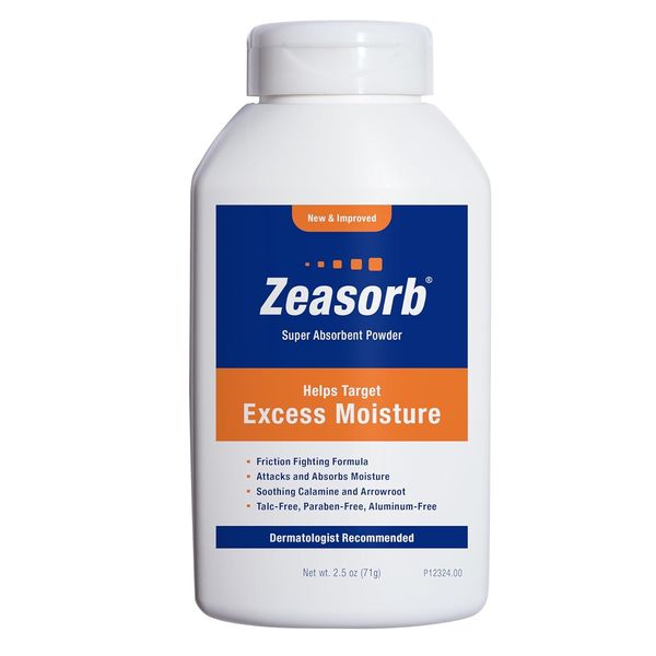 Zeasorb Excess Moisture, 2.5 Ounce (Pack of 2)