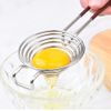 2 Pack Stainless Steel Egg Separator with Extended Handle to Separate Egg Yolk and White Suitable for Kitchen Tools Baking